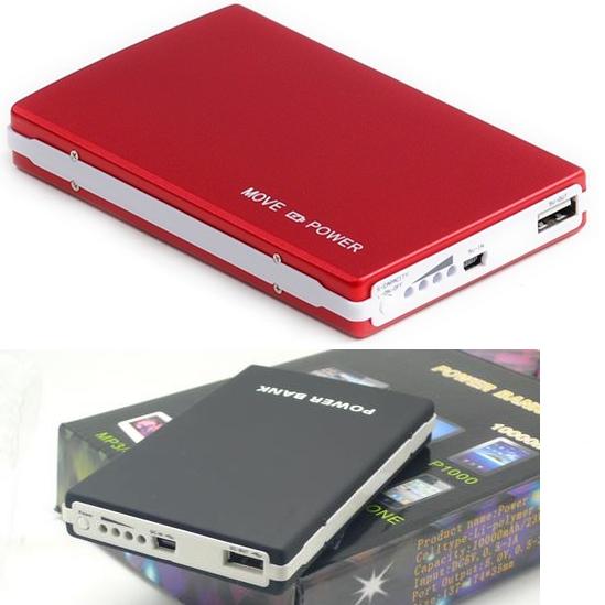 mobile power bank emergency power 10000mAH P100A